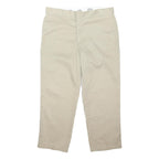 DICKIES Mens Beige Regular Fit Straight Leg Trousers W40 L28 Workwear Casual