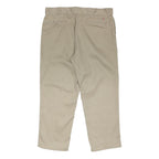 DICKIES Mens Beige Regular Fit Straight Leg Trousers W40 L28 Workwear Casual
