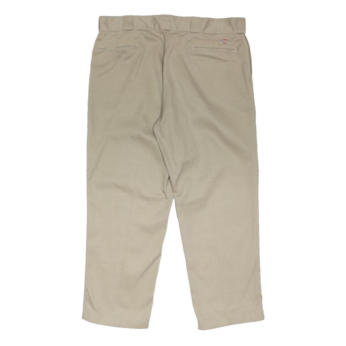 DICKIES Mens Beige Regular Fit Straight Leg Trousers W40 L28 Workwear Casual