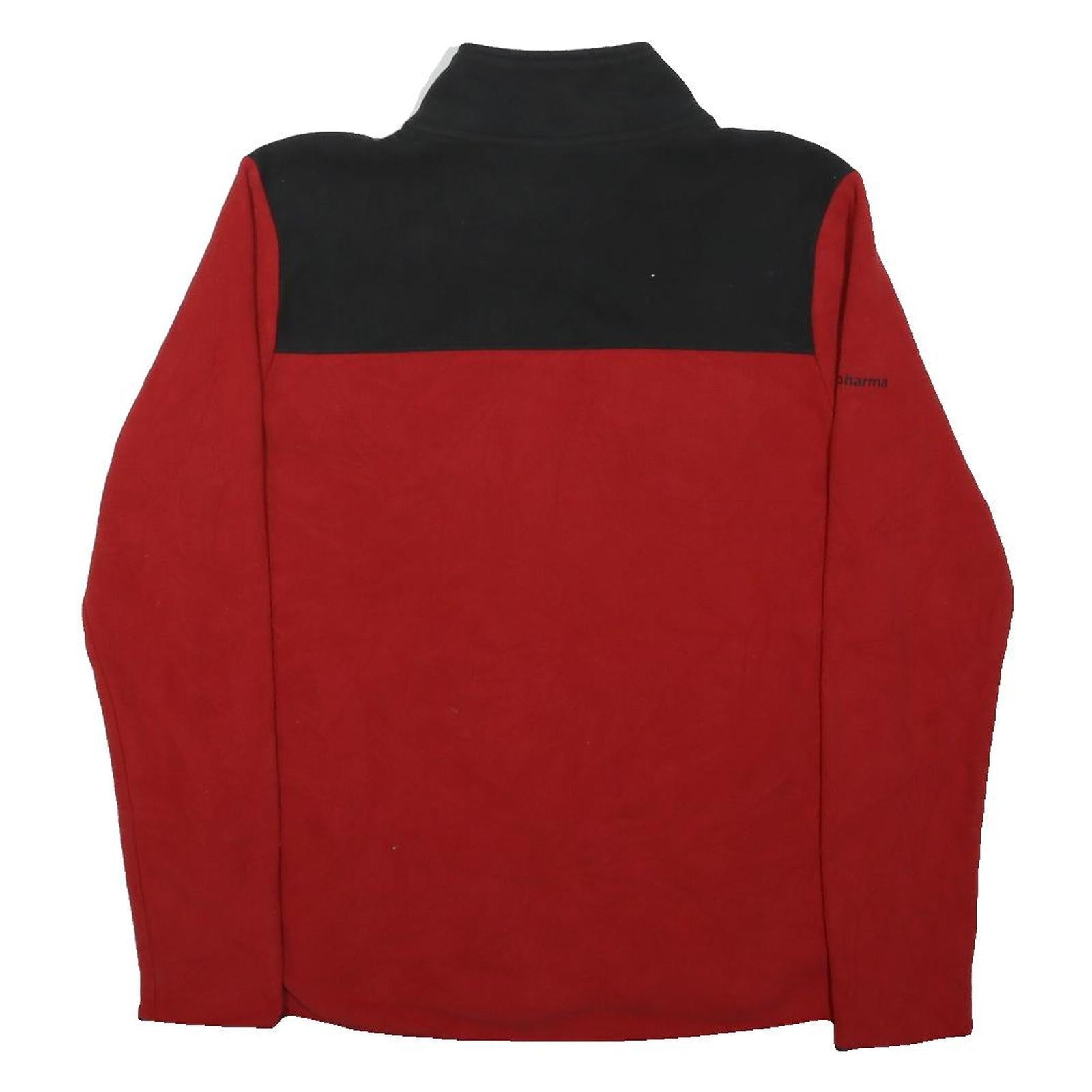 THE NORTH FACE Womens Red & Black Zip Jacket M Polyester Outdoor Casual Warm