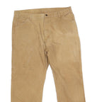 DICKIES Mens Jeans Beige Regular Straight Denim W38 L29 Workwear Zip Closure