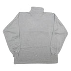 SKIPPER Mens Grey & Black Young Generation Half Zip Sweatshirt XL Cotton Blend