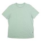 CALVIN KLEIN Mens Pale Green L Short Sleeve Crew Neck Classic Cotton T-Shirt