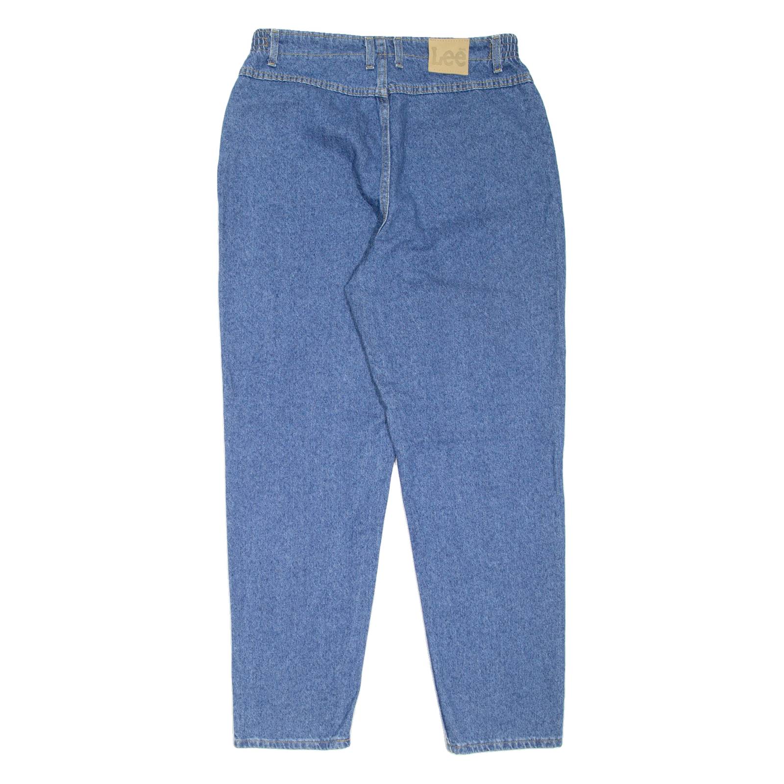 LEE Womens Jeans Blue Regular Mom W32 L32