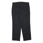 TOMMY HILFIGER Mens Cotton Blend Black Regular Fit Straight Leg Trousers W36 L32