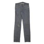 LEVI'S 511 Mens Jeans Blue Slim Skinny Denim Raw W28 L32 Zip Cotton Blend