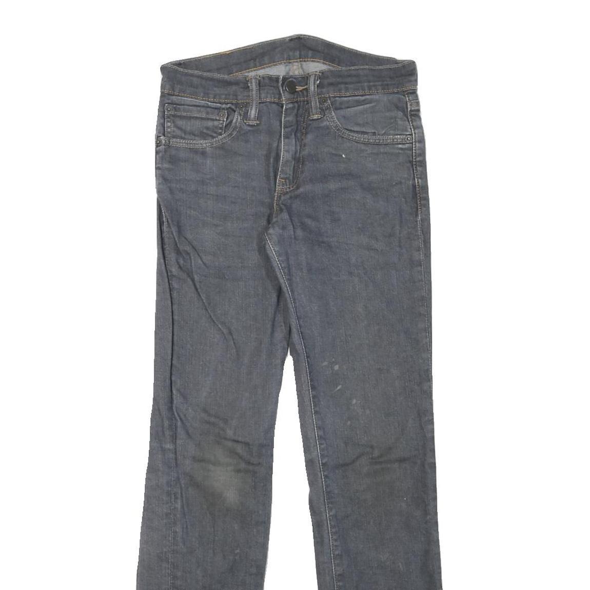 LEVI'S 511 Mens Jeans Blue Slim Skinny Denim Raw W28 L32 Zip Cotton Blend