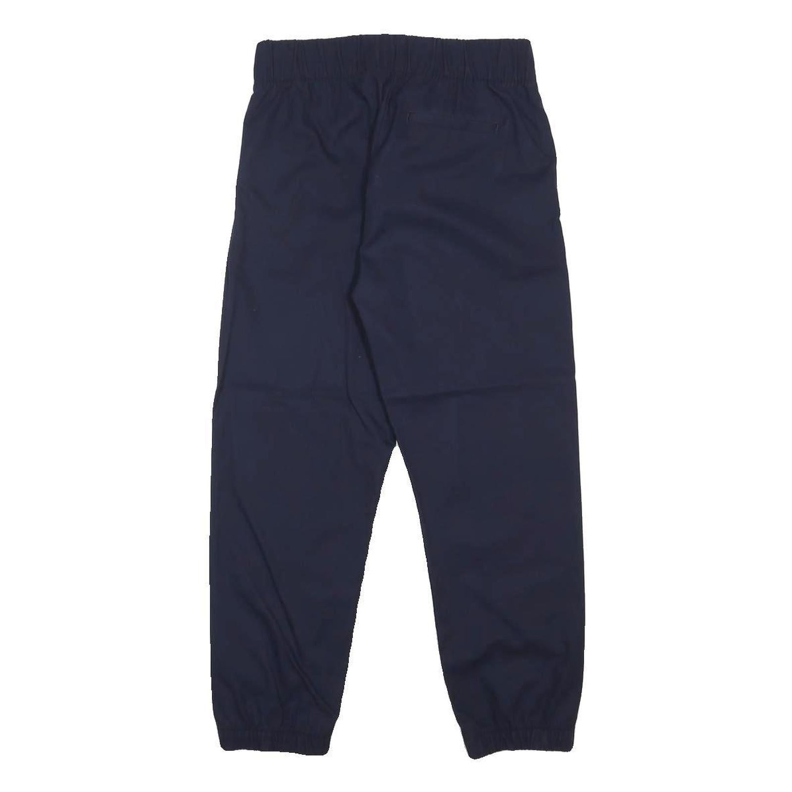 GAP Womens Cotton Navy Regular Fit Straight Trousers W26 L24 Zip Closure