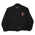 AUBURN Mens Black Little Shop Of Horrors Wool Blend Bomber Jacket XL Button
