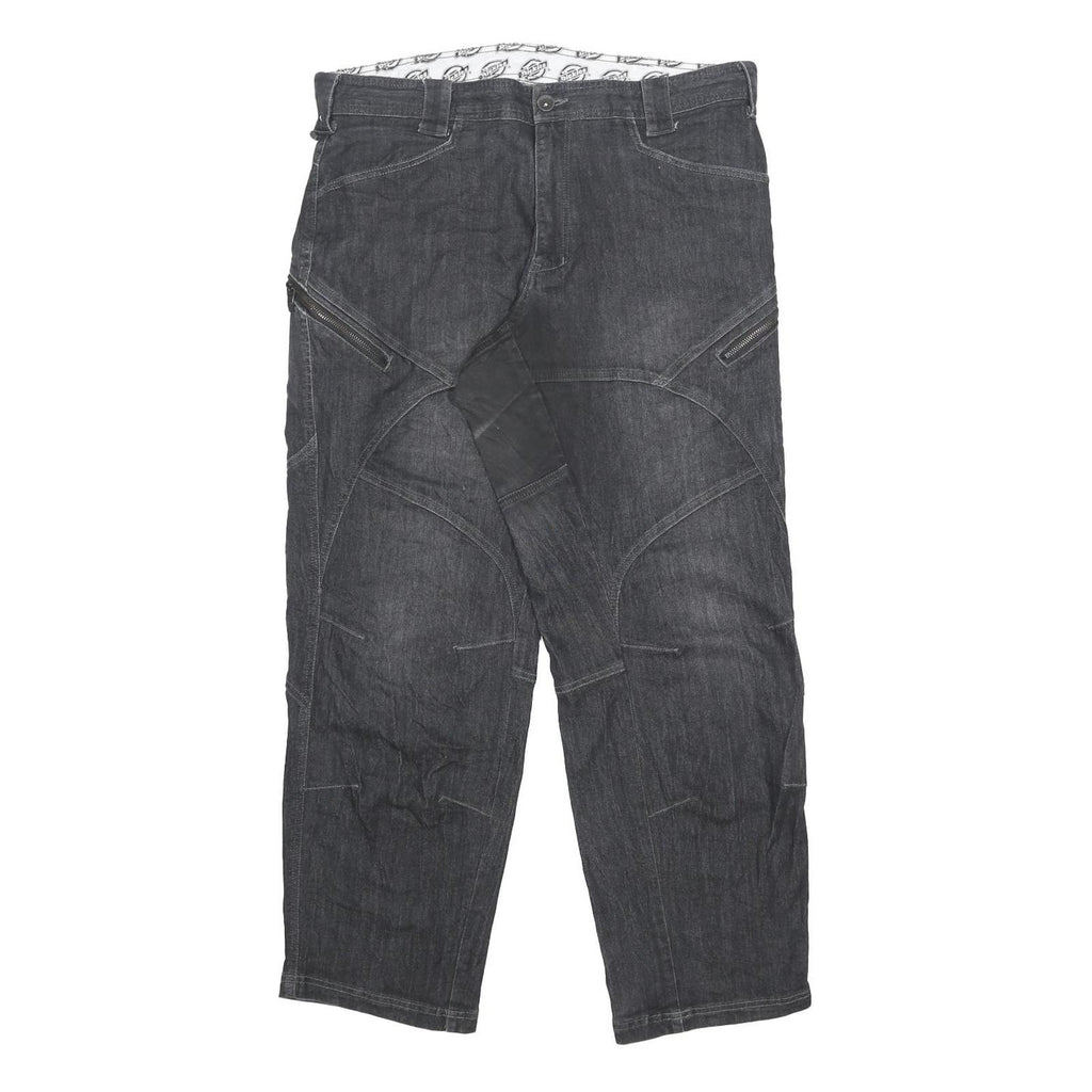 DICKIES Mens Jeans Black Relaxed Straight Denim Good Condition W37 L30 Workwear