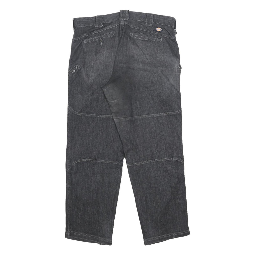 DICKIES Mens Jeans Black Relaxed Straight Denim Good Condition W37 L30 Workwear