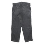 DICKIES Mens Jeans Black Relaxed Straight Denim Good Condition W37 L30 Workwear