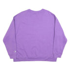 CHAMPION Womens Purple Cotton Blend Crew Neck XL Logo Sweatshirt Casual Pullover