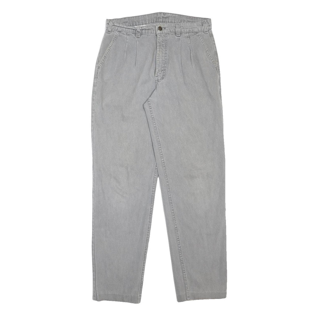 LEVI'S Mens Relaxed Grey Denim Light W32 L30 Cotton Zip Jeans Casual Classic