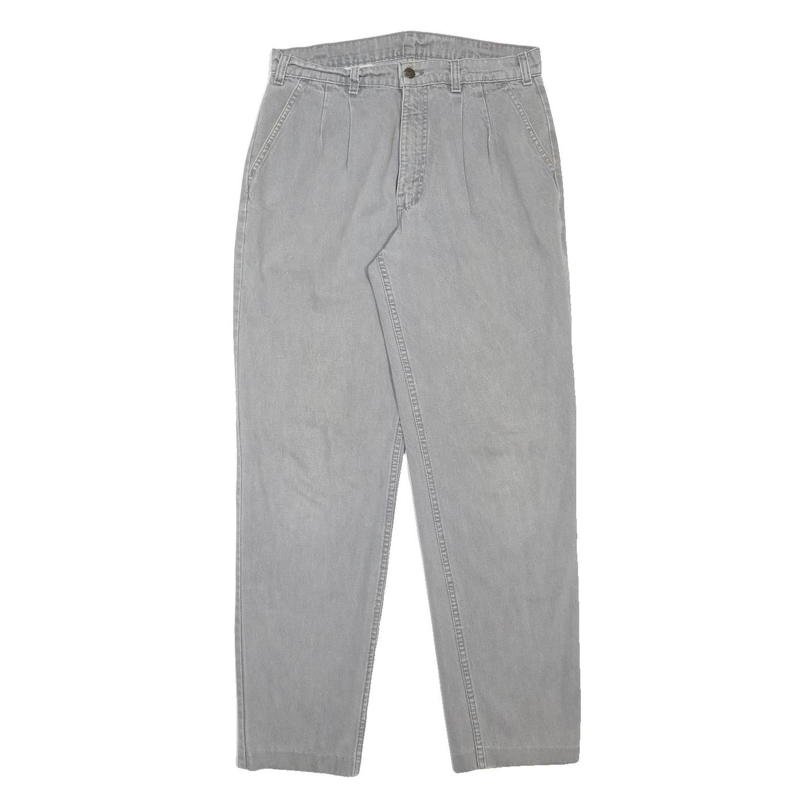 LEVI'S Mens Relaxed Grey Denim Light W32 L30 Cotton Zip Jeans Casual Classic