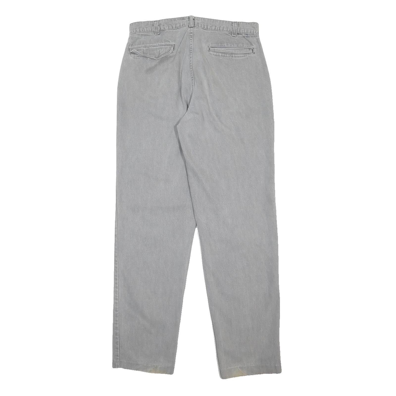 LEVI'S Mens Relaxed Grey Denim Light W32 L30 Cotton Zip Jeans Casual Classic