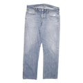 LEVI'S 501 Mens Jeans Blue Regular Straight Denim Light W36 L29 Button Closure