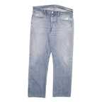 LEVI'S 501 Mens Jeans Blue Regular Straight Denim Light W36 L29 Button Closure