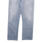 LEVI'S 501 Mens Jeans Blue Regular Straight Denim Light W36 L29 Button Closure