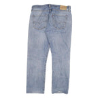 LEVI'S 501 Mens Jeans Blue Regular Straight Denim Light W36 L29 Button Closure