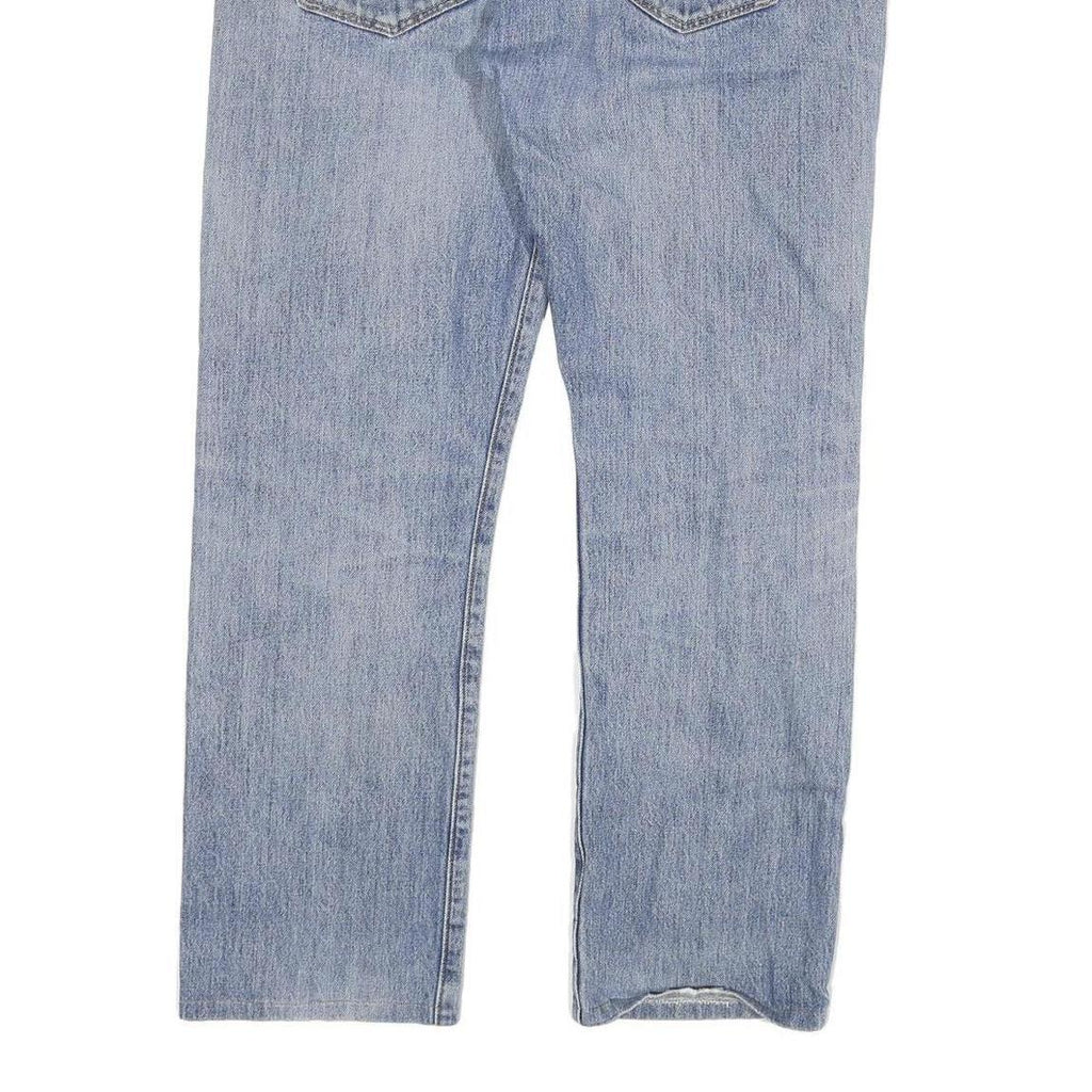 LEVI'S 501 Mens Jeans Blue Regular Straight Denim Light W36 L29 Button Closure