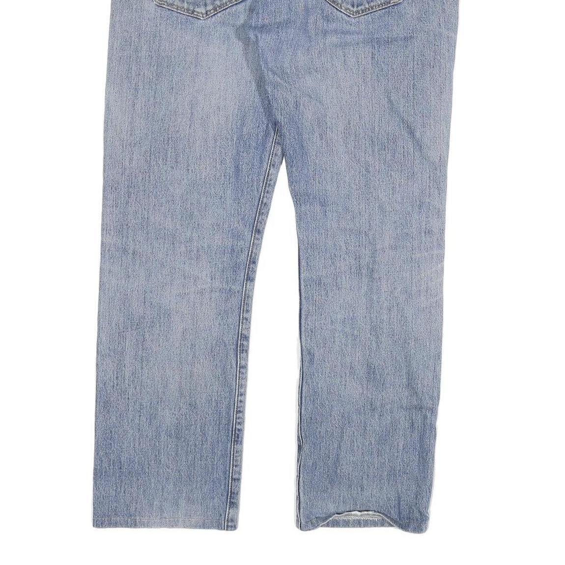 LEVI'S 501 Mens Jeans Blue Regular Straight Denim Light W36 L29 Button Closure