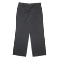 ARMANI COLLEZIONI Womens Black Loose Straight Leg Trousers W34 L32 Smart Office
