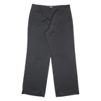 ARMANI COLLEZIONI Womens Black Loose Straight Leg Trousers W34 L32 Smart Office