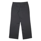ARMANI COLLEZIONI Womens Black Loose Straight Leg Trousers W34 L32 Smart Office
