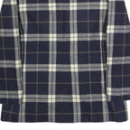 LE SUIT Womens Navy & Cream Check Button Jacket UK 12 Wool Blend Classic