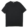 CALVIN KLEIN JEANS Mens Black V-Neck T-Shirt M Short Sleeve Logo Minimalist