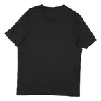 CALVIN KLEIN JEANS Mens Black V-Neck T-Shirt M Short Sleeve Logo Minimalist