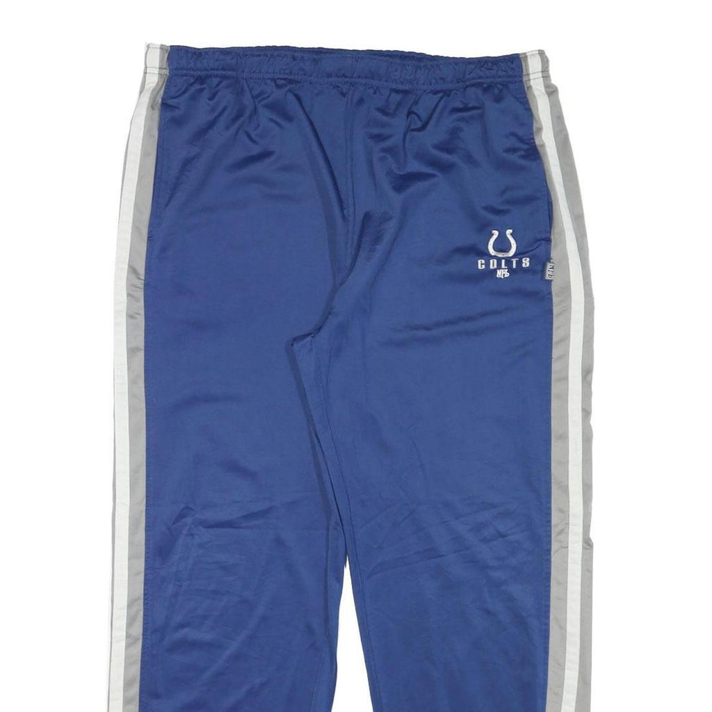 NFL Mens Joggers Blue & Grey Colts Logo Regular Straight L W38 L30 Comfortable