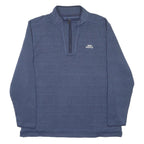 WEIRD FISH Mens Blue 1/4 Zip Sweatshirt 3XL Fleece Pullover Casual Wear