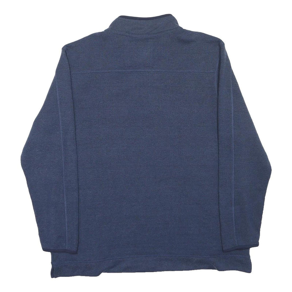 WEIRD FISH Mens Blue 1/4 Zip Sweatshirt 3XL Fleece Pullover Casual Wear