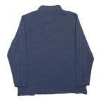 WEIRD FISH Mens Blue 1/4 Zip Sweatshirt 3XL Fleece Pullover Casual Wear