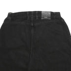 LEE Womens Shorts Black Casual M W30 Cotton Denim Plain Relaxed Fit