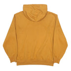 CARHARTT Mens Brown Quarter Zip Hoodie L Workwear Cotton Blend Casual