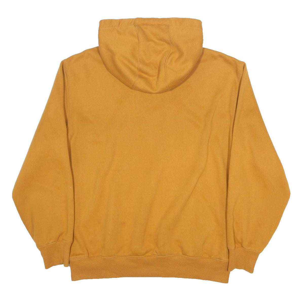 CARHARTT Mens Brown Quarter Zip Hoodie L Workwear Cotton Blend Casual
