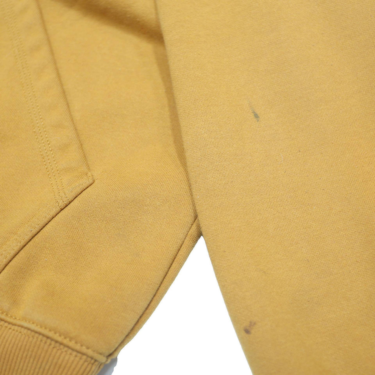 CARHARTT Mens Brown Quarter Zip Hoodie L Workwear Cotton Blend Casual