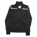 NIKE Mens Black & White Browns Track Jacket M Polyester Zip Plain Sports Casual