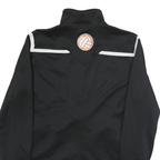 NIKE Mens Black & White Browns Track Jacket M Polyester Zip Plain Sports Casual