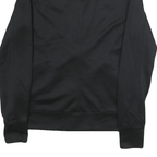 NIKE Mens Black & White Browns Track Jacket M Polyester Zip Plain Sports Casual