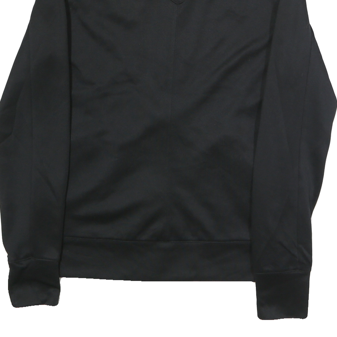 NIKE Mens Black & White Browns Track Jacket M Polyester Zip Plain Sports Casual