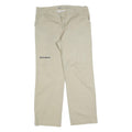 DICKIES Womens Cotton Blend Beige Relaxed Straight Trousers W36 L32 Workwear