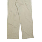 DICKIES Womens Cotton Blend Beige Relaxed Straight Trousers W36 L32 Workwear