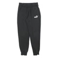 PUMA Mens Joggers Black Slim Tapered S W26 L28 Cotton Blend Casual Sportswear