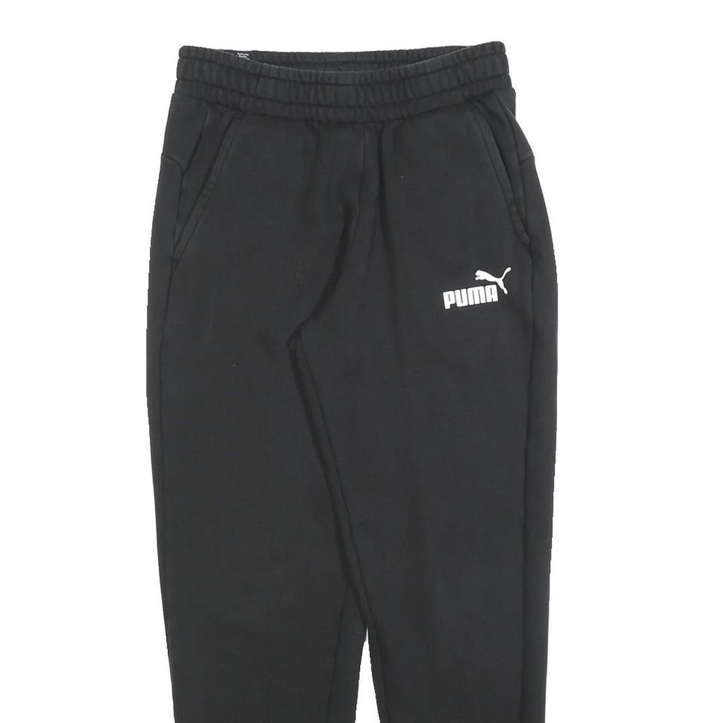 PUMA Mens Joggers Black Slim Tapered S W26 L28 Cotton Blend Casual Sportswear