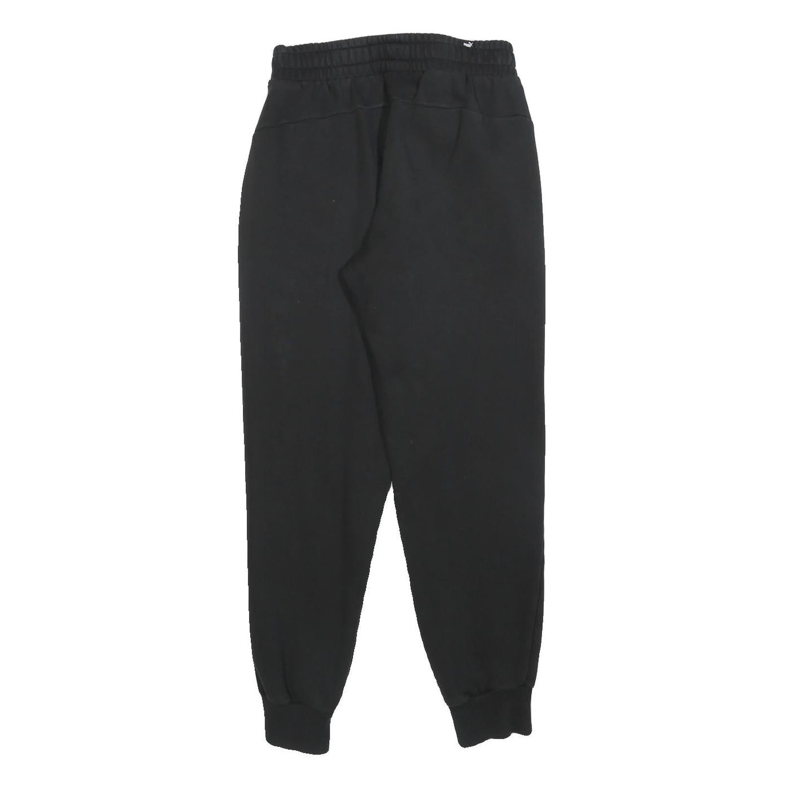 PUMA Mens Joggers Black Slim Tapered S W26 L28 Cotton Blend Casual Sportswear