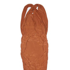 PINK BOUTIQUE Womens Rust Orange Bodycon Woven Sleeveless Midi Dress L Ruched